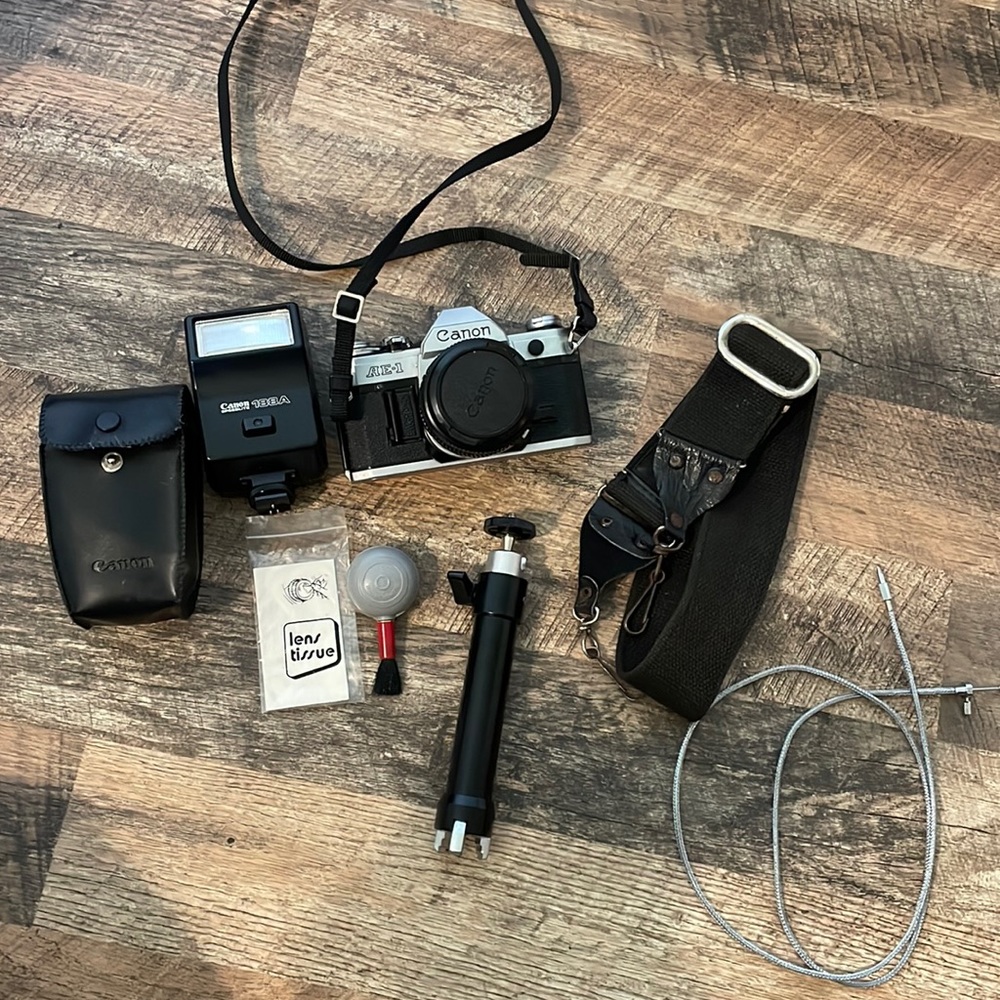 Vintage Canon AE-1 camera.